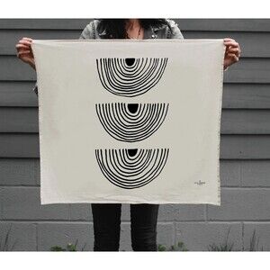 Little Korboose 100% Cotton Flour Sack Tea Towels 28x30” Set of 2 Rainbow Roads